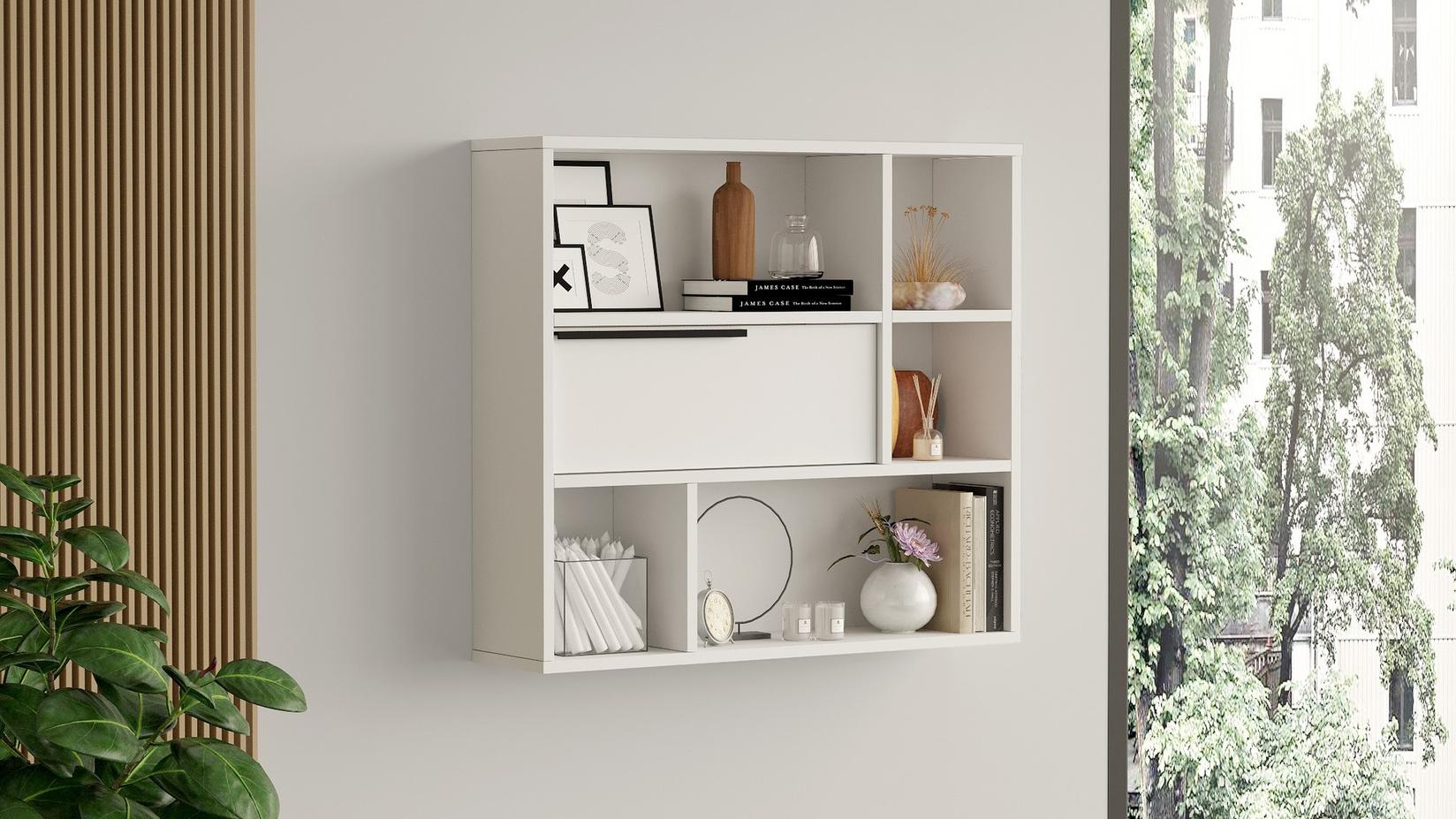 Dzидна полица Hanah Home бела