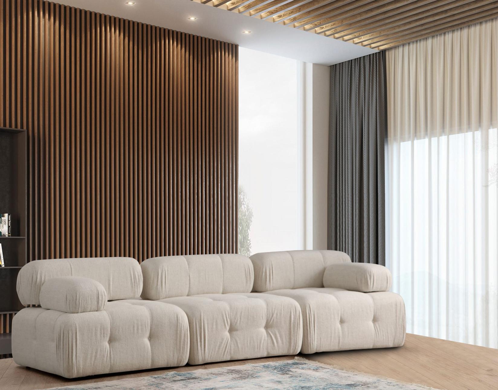 Atelier del Sofa L1 O1 1R Doblo софа, 3 седишта, капучино