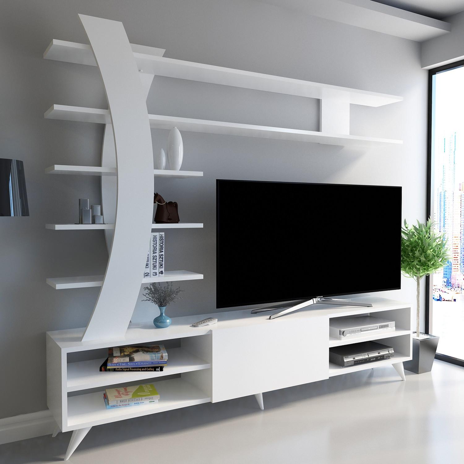 Комода за фиоки Hanah Home TV Duru White