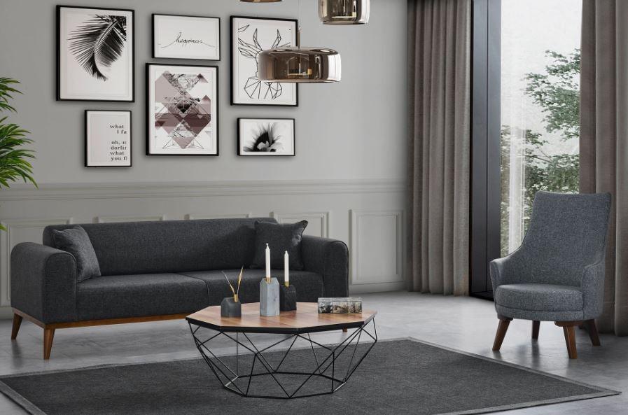 Фотелја Atelier del Sofa Cofi 87x102x72cm Светло сива