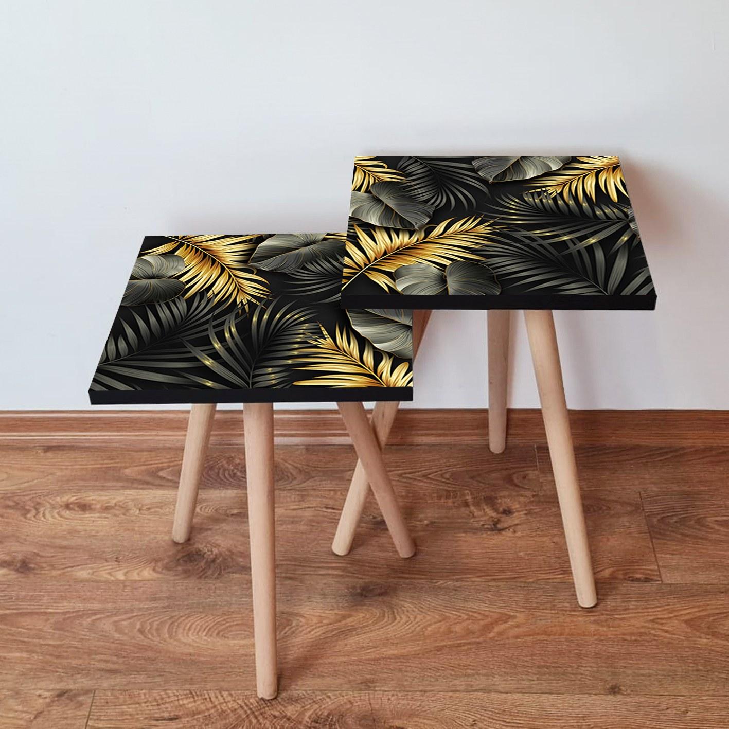 Hanah Home Комплет клуб маси, 2 парчиња Шарени