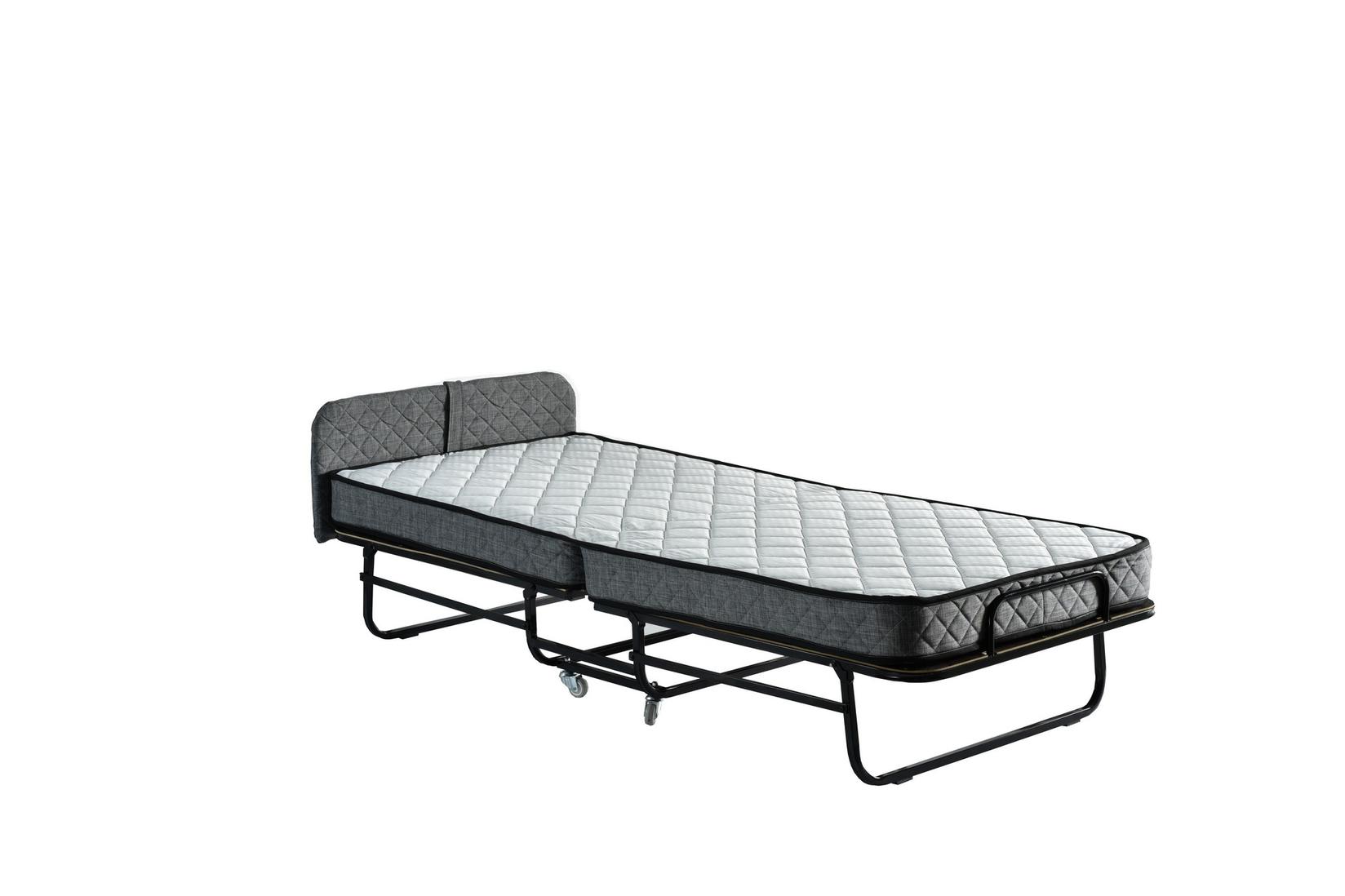 Кревет на расклопување Hanah Home Хотел 90x15x200 см црна