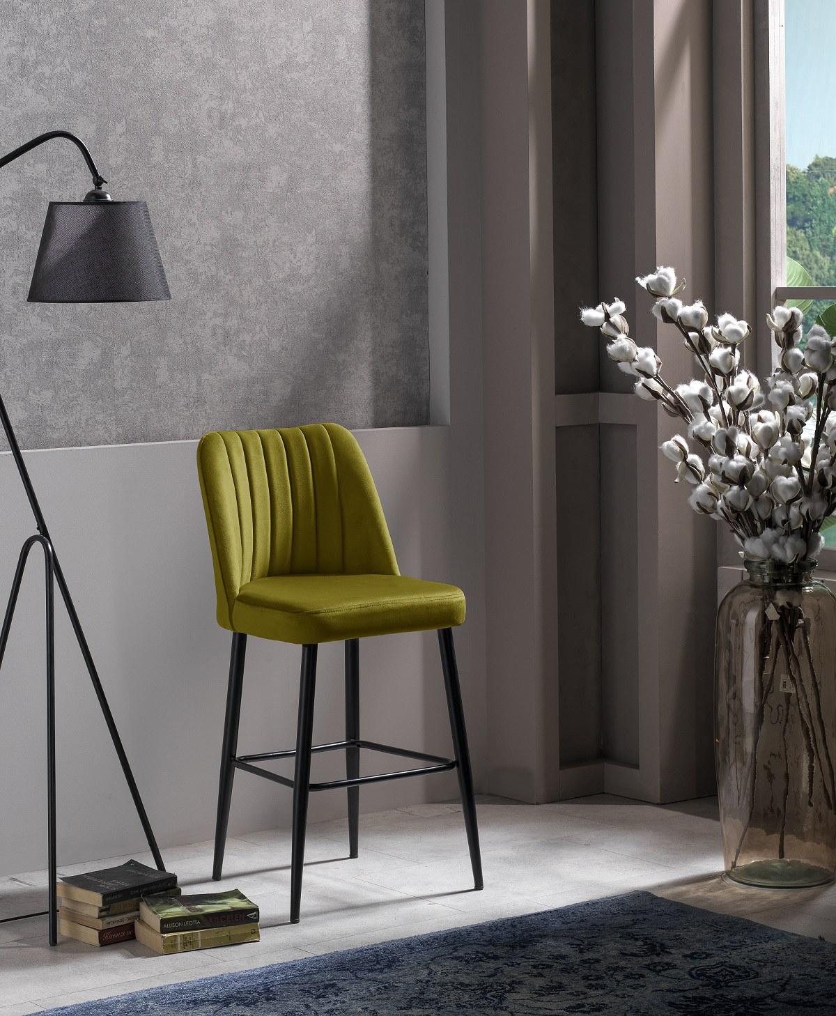 Комплет од 2 барски столчиња Hanah Home, црни