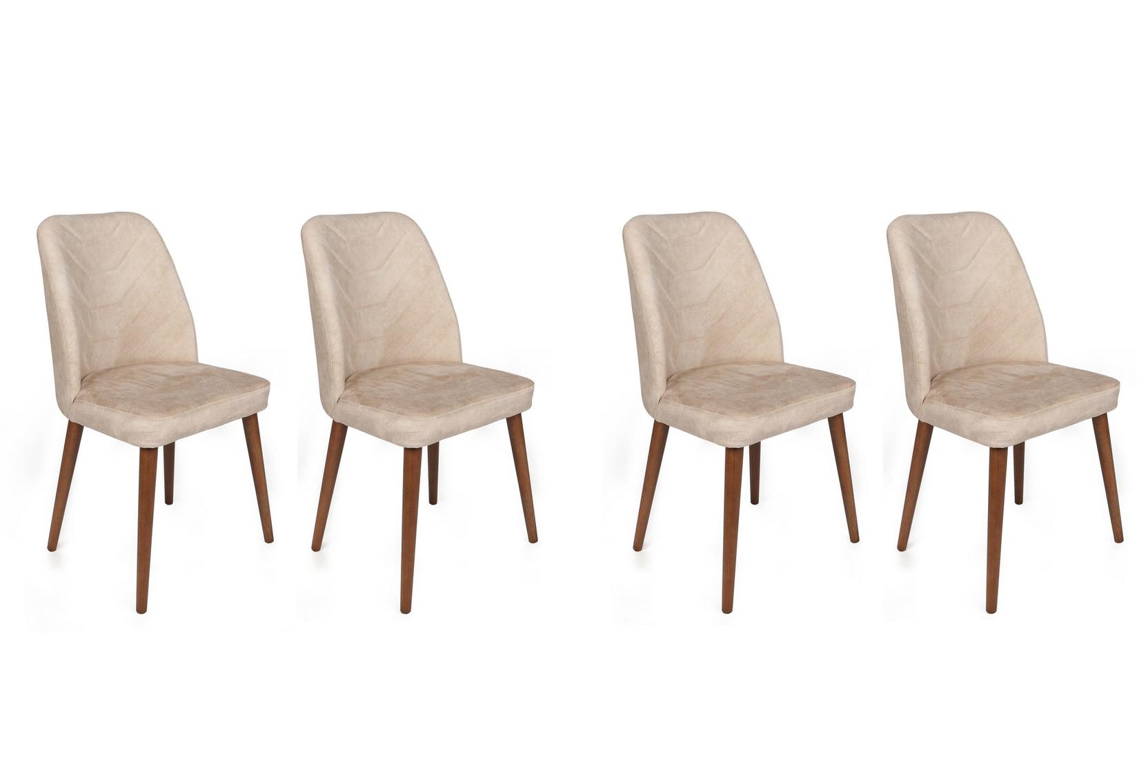 Стол Hanah Home Dallas 527 V4, 4 парчиња, сива