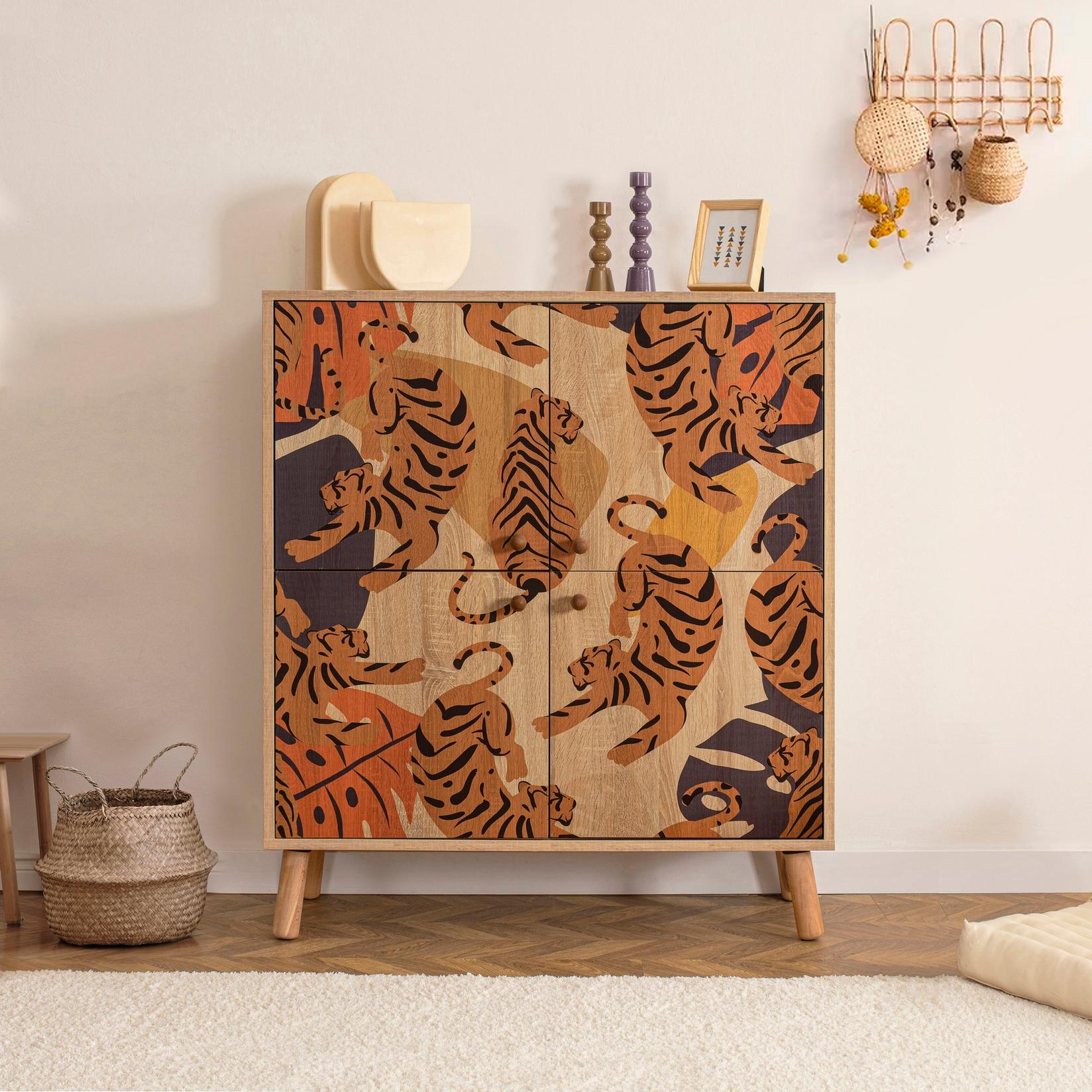 Hanah Home Commode Multilux Article 95x111x36cm Шарена