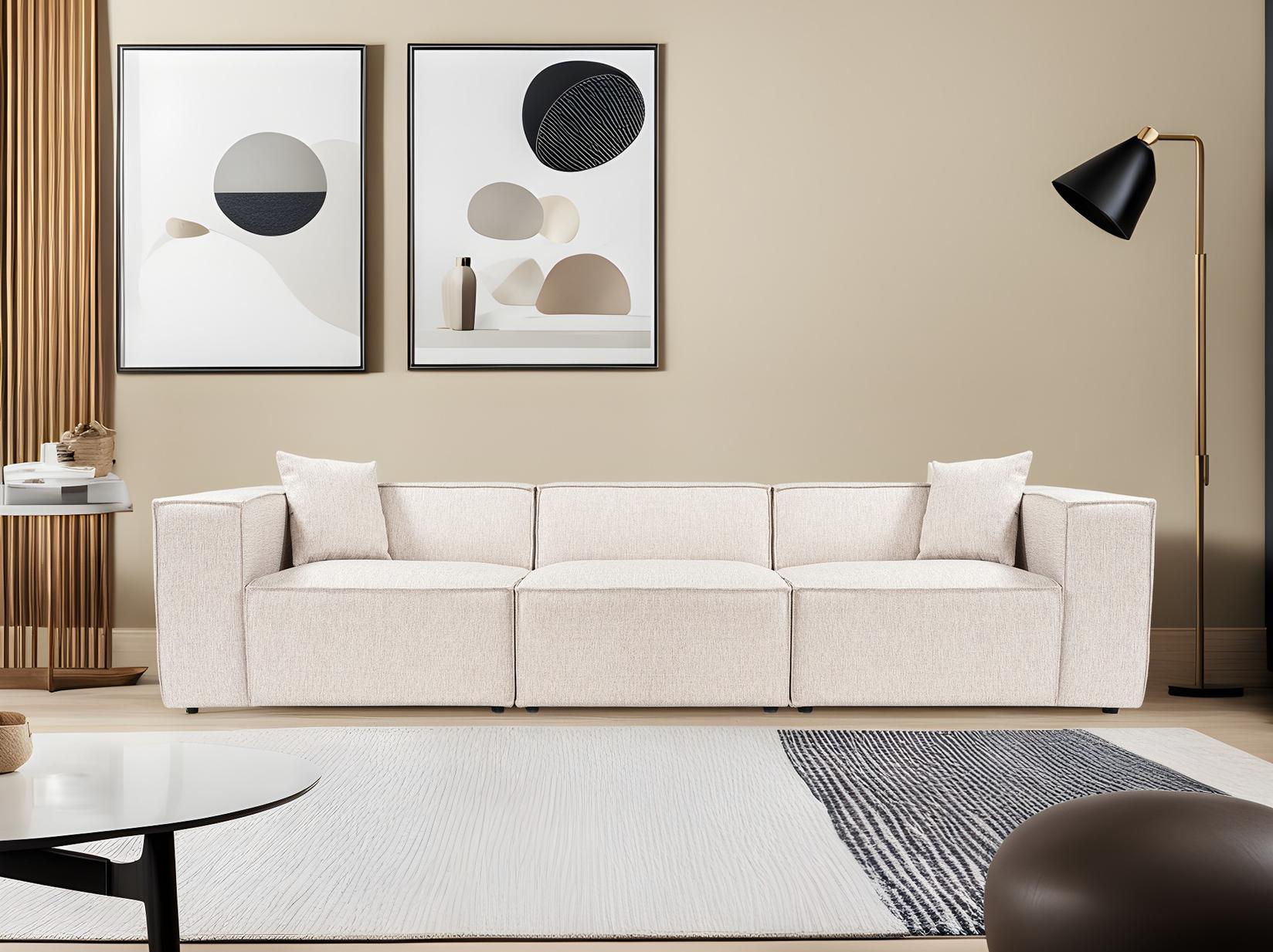 Atelier del Sofa Trosed Lora 108x65x303cm Крем