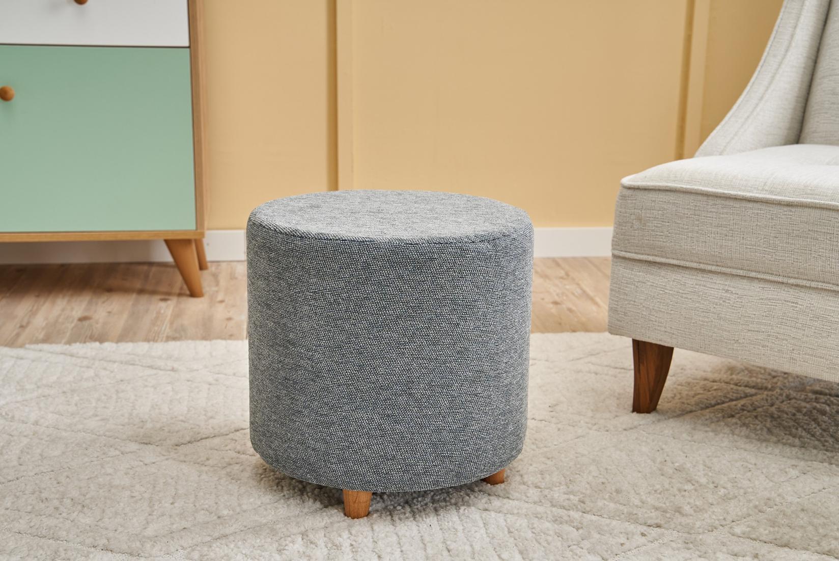 Столче Atelier del Sofa 40x40cm, Антрацит-Бакар