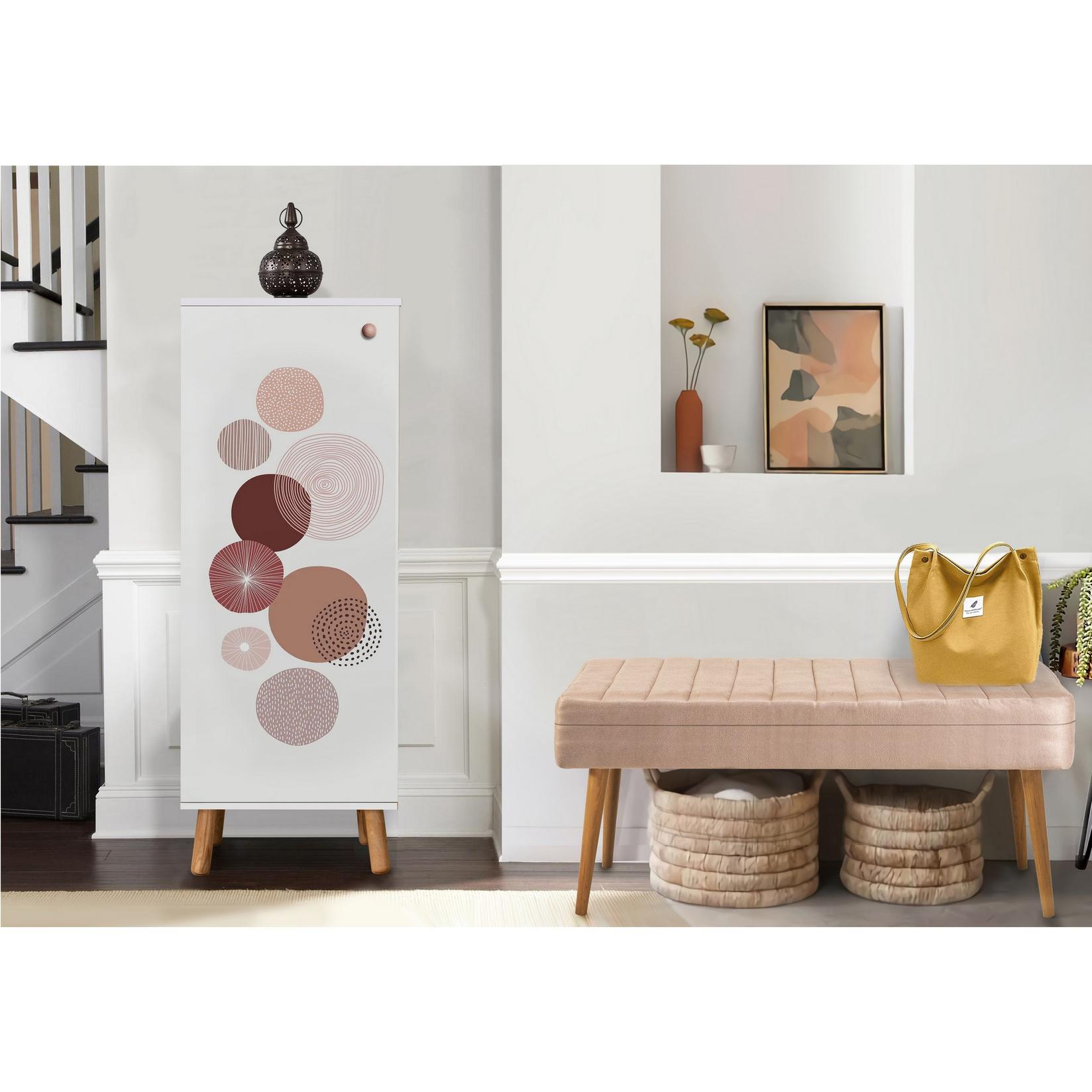 Комплет за ходник Hanah Home, шкаф за чевли и клупа, даб-антрацит