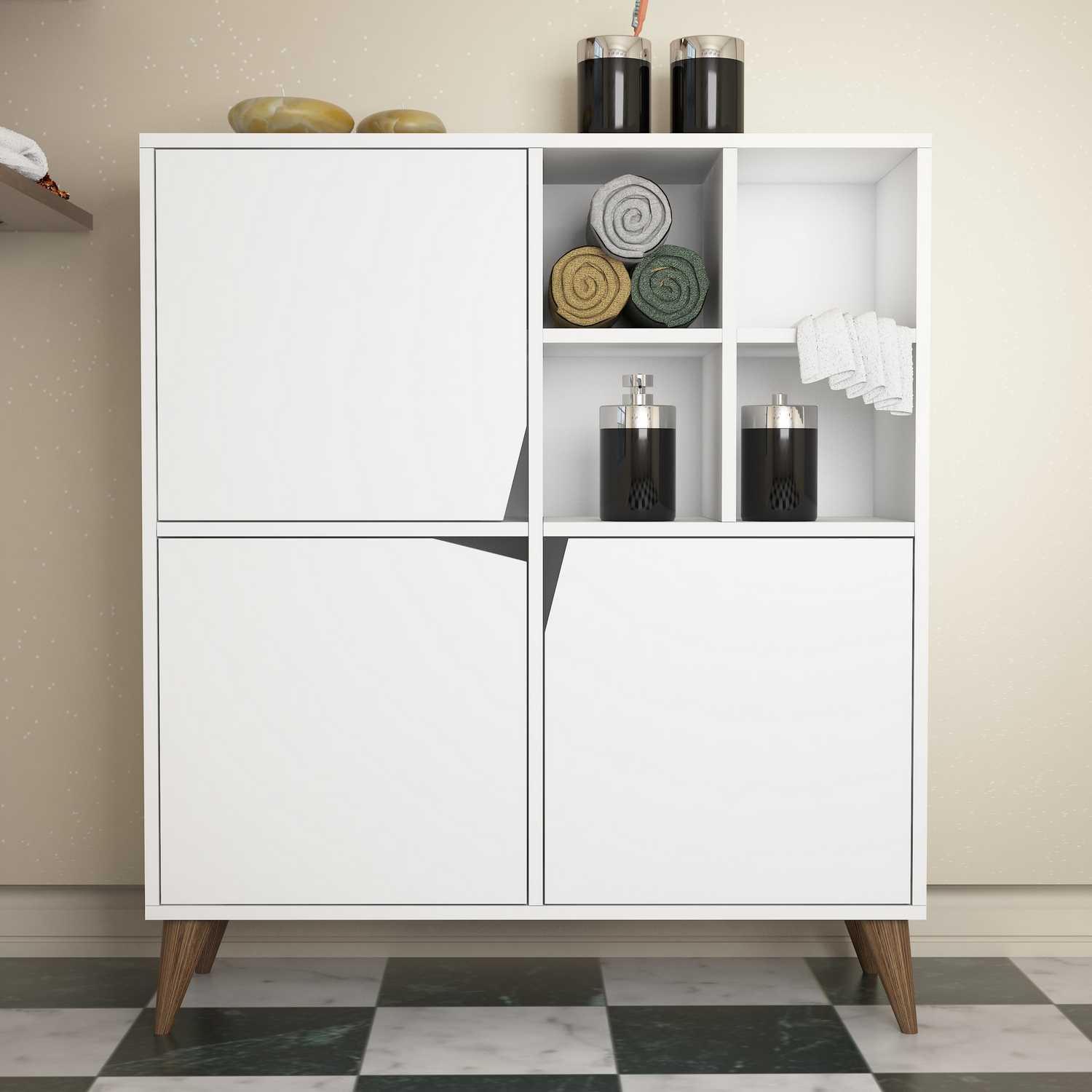 Hanah Home Commode Pulse 100x115x30cm бело-сина