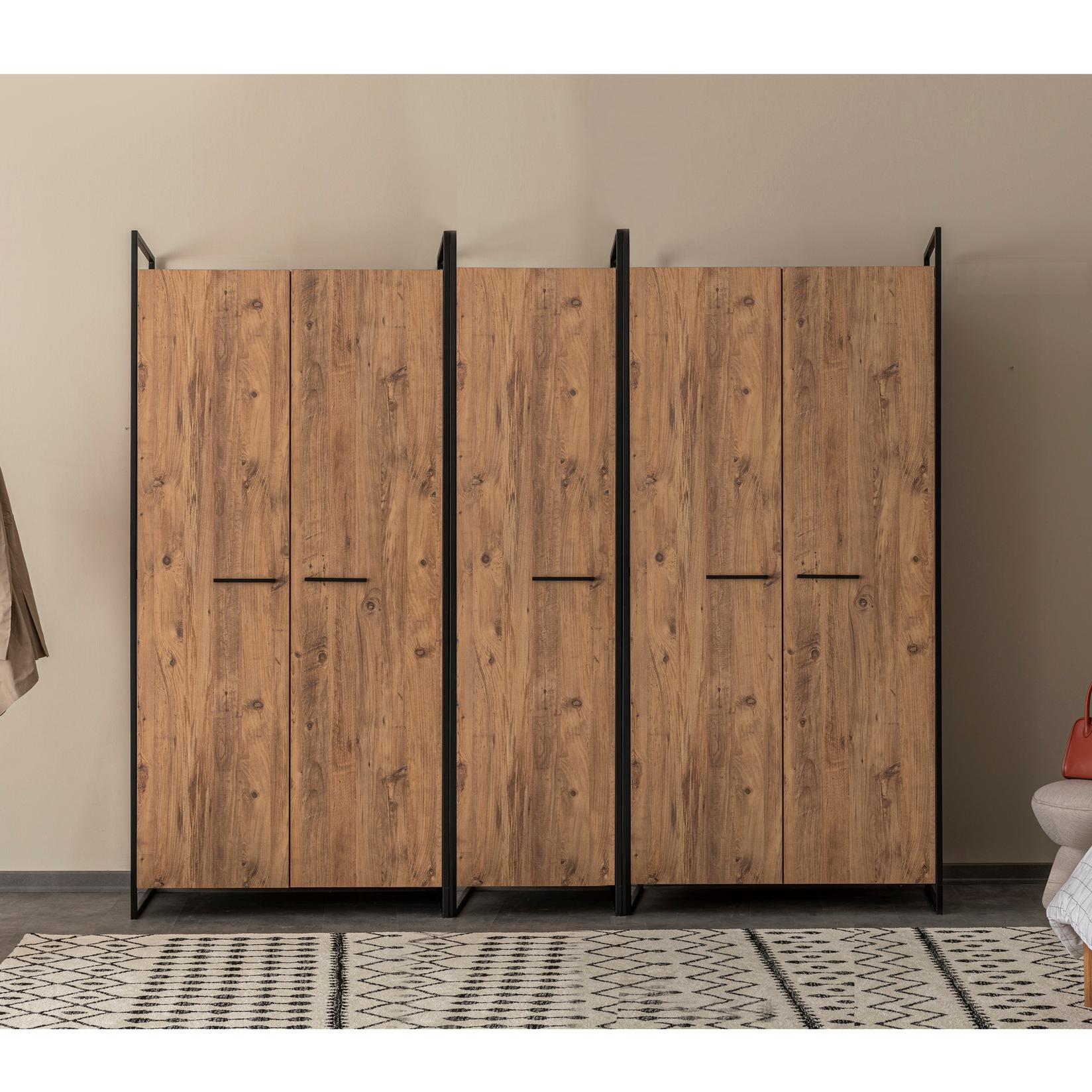 Гардеробер Hanah Home Dynamic Takim 104x225x52cm Беж боја