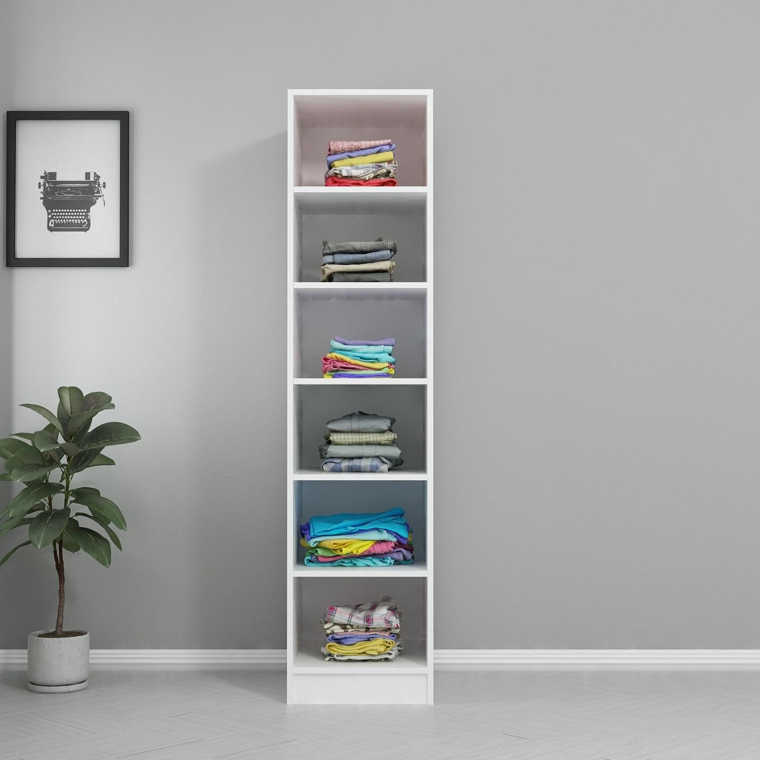 Гардеробер Hanah Home Кејл 45x190x52 см Бела