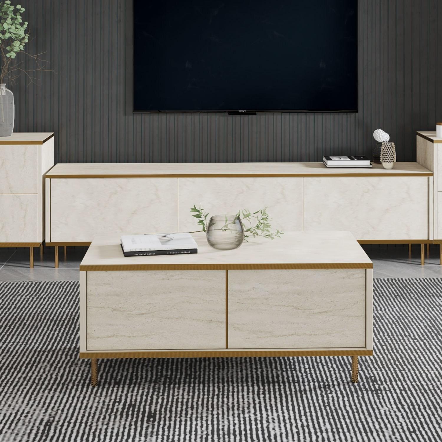 Маса Hanah Home Club, Имај 90x40x45 см, Антрацит