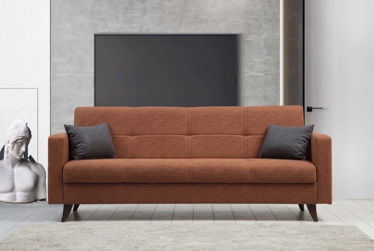 Atelier del Sofa Раширен тросед Polya 205x86x75cm Темно сива