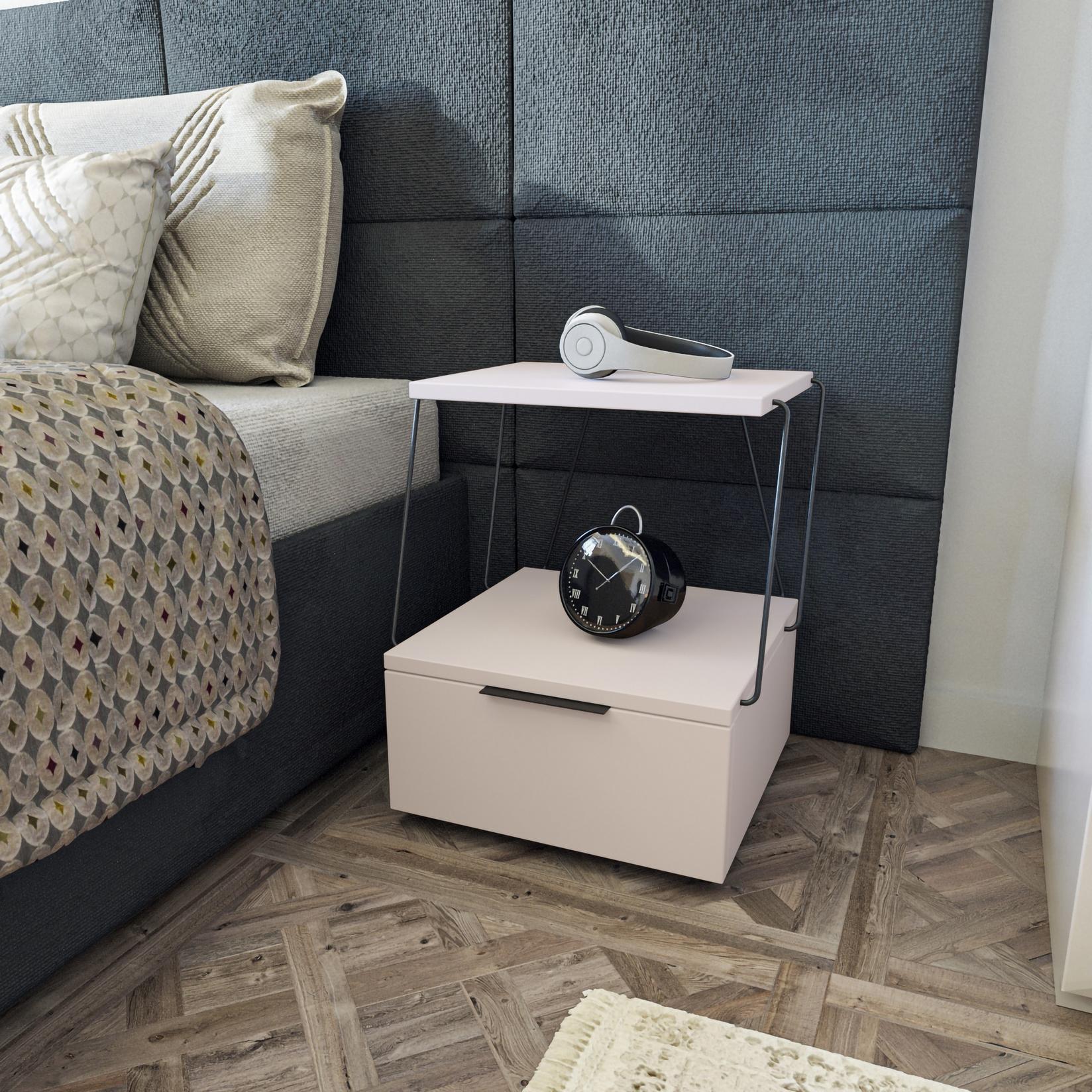 Ноќна масичка Hanah Home Tekoba 42x52x41cm Антрацит