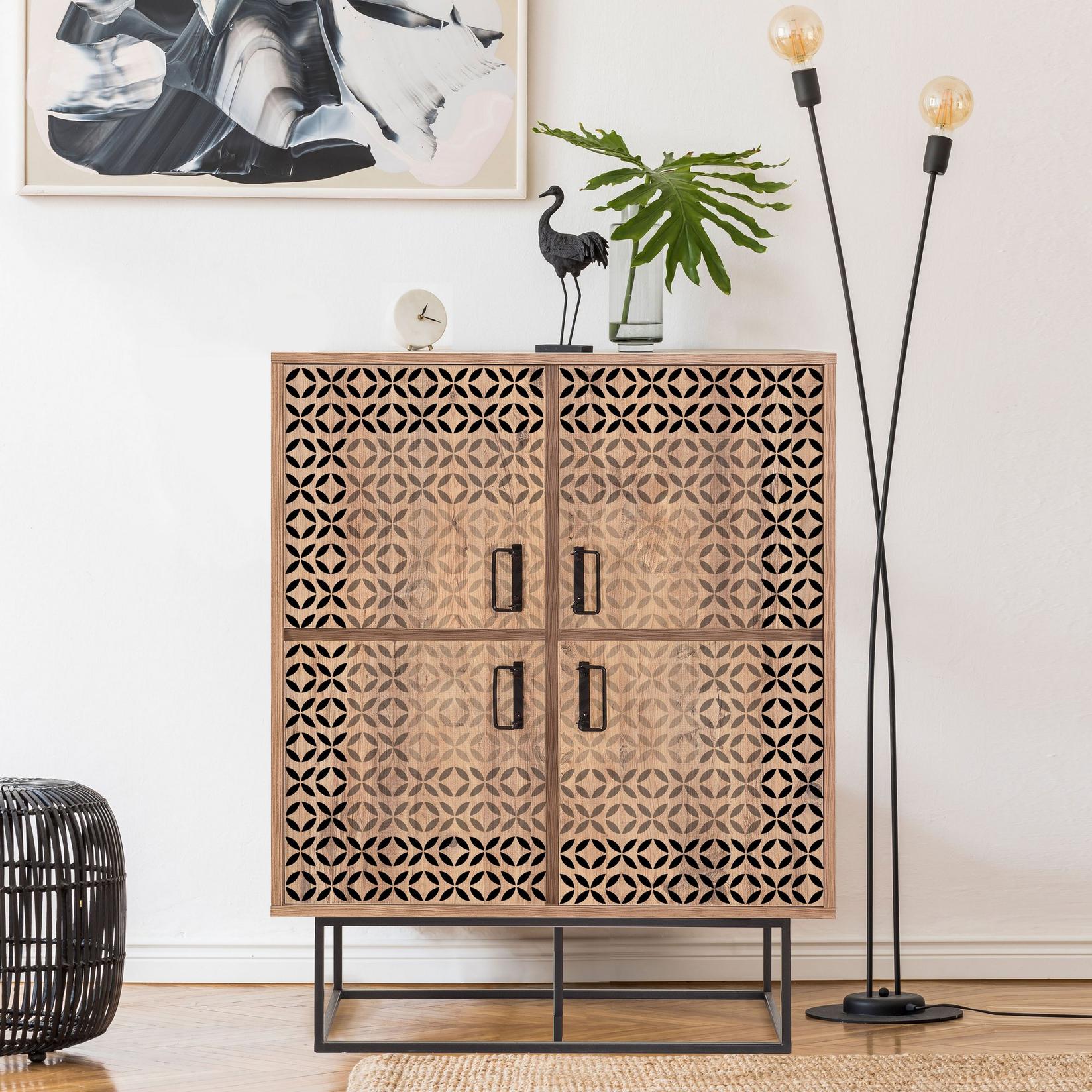 Комода Hanah Home Quantum 93x115x36cm Шарена