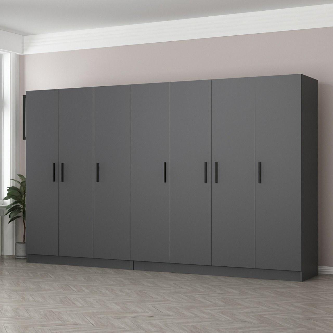 Гардеробер Ханах Хоум Кејл 315x210x52см Антрацит