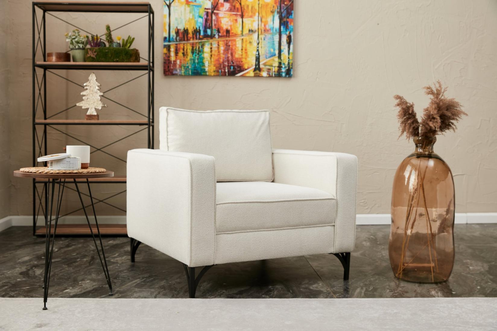 Фотелја Atelier del Sofa Berlin 90x83x91cm црна