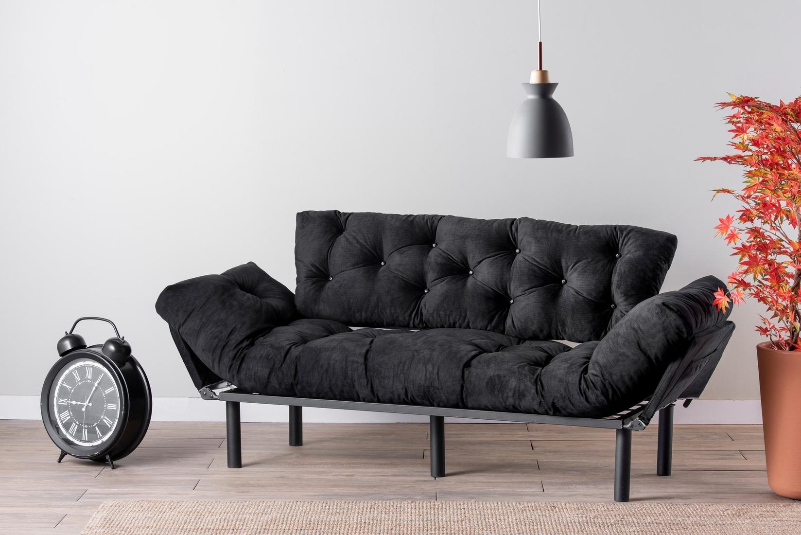 Atelier Del Sofa Софа На Развлекување 185X85X70 Cm Црна
