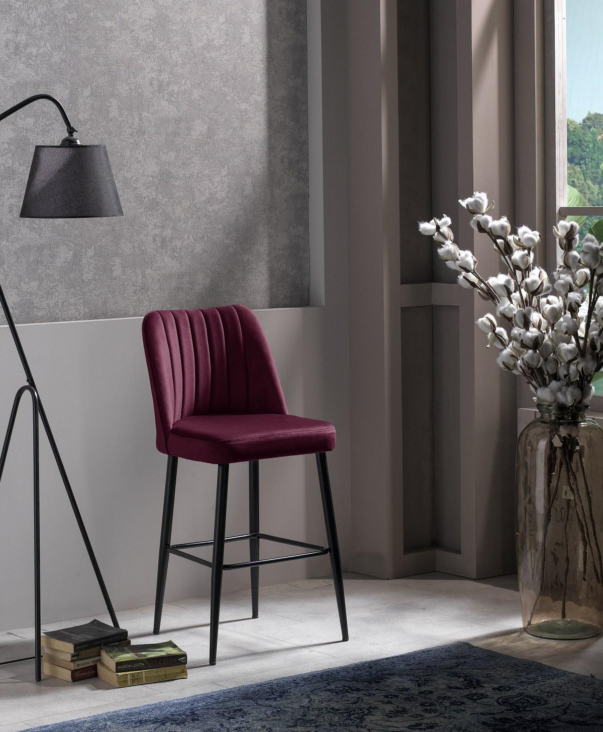 Комплет од 2 барски столчиња Hanah Home, црни