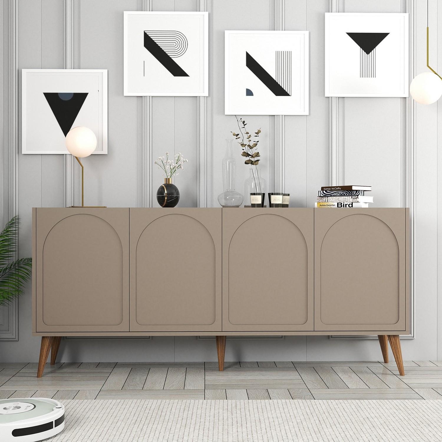 Hanah Home Commode Lyon 79 крем-црна