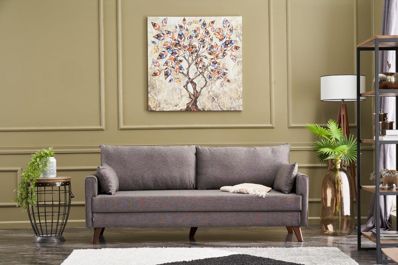 Atelier del Sofa Bella расклоплива тросед 208x85x81 см кафеава