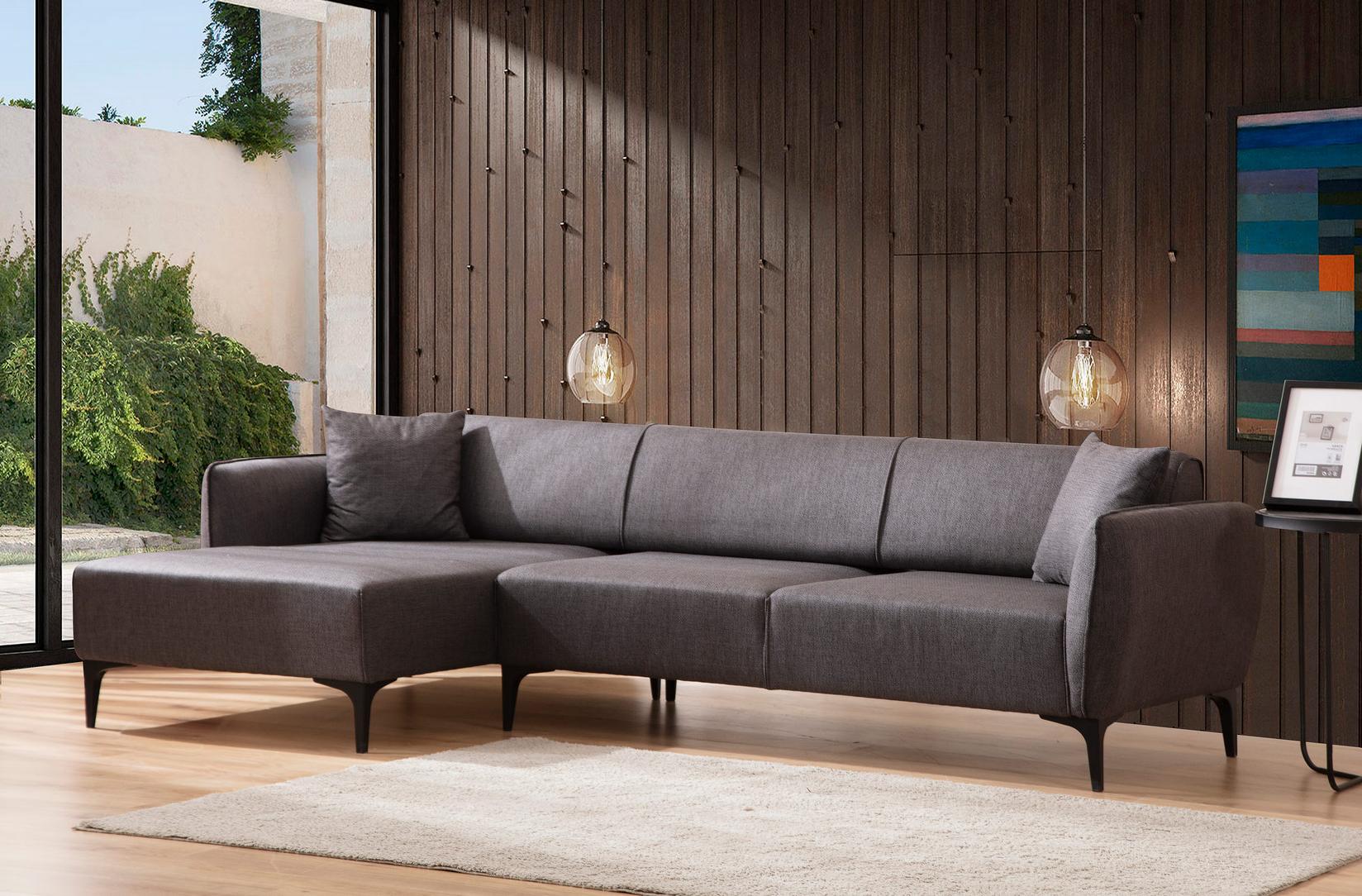 Atelier del Sofa Аголна гарнитура Belissimo 95x67x140cm Сина