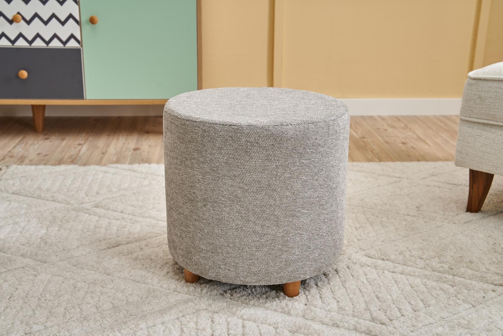 Столче Atelier del Sofa 40x40cm, Антрацит-Бакар