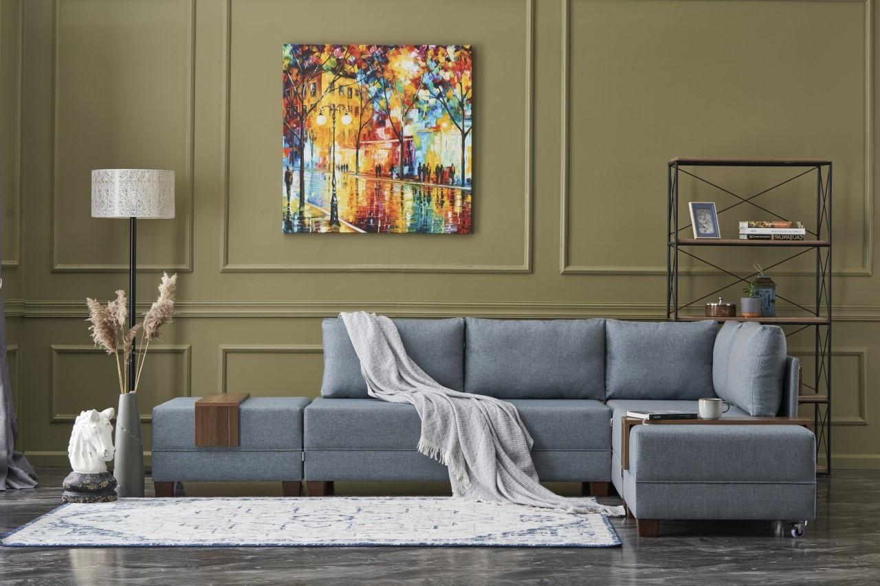 Аголна софа Atelier del Fly 210x70x280cm Антрацит