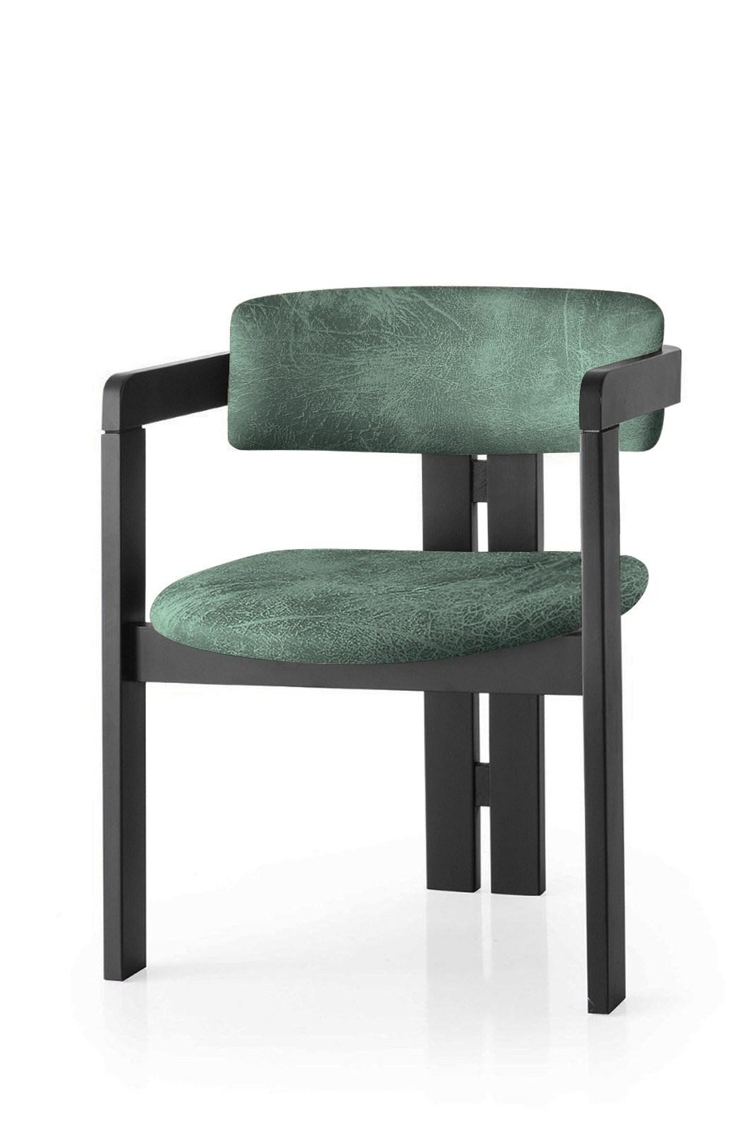 Трпезариска столица Hanah Home CO 58x76x49 см црна-крем боја