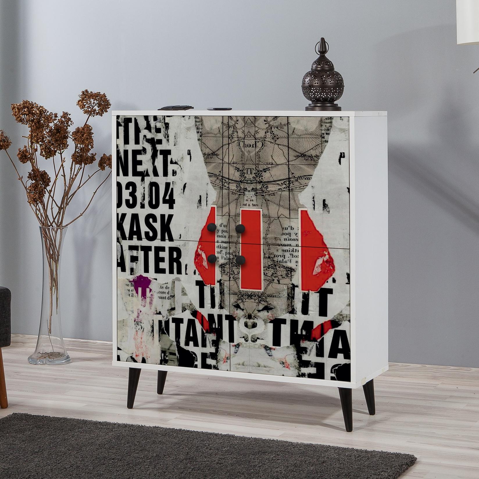 Hanah Home Commode Multilux Article 95x111x36cm Шарена