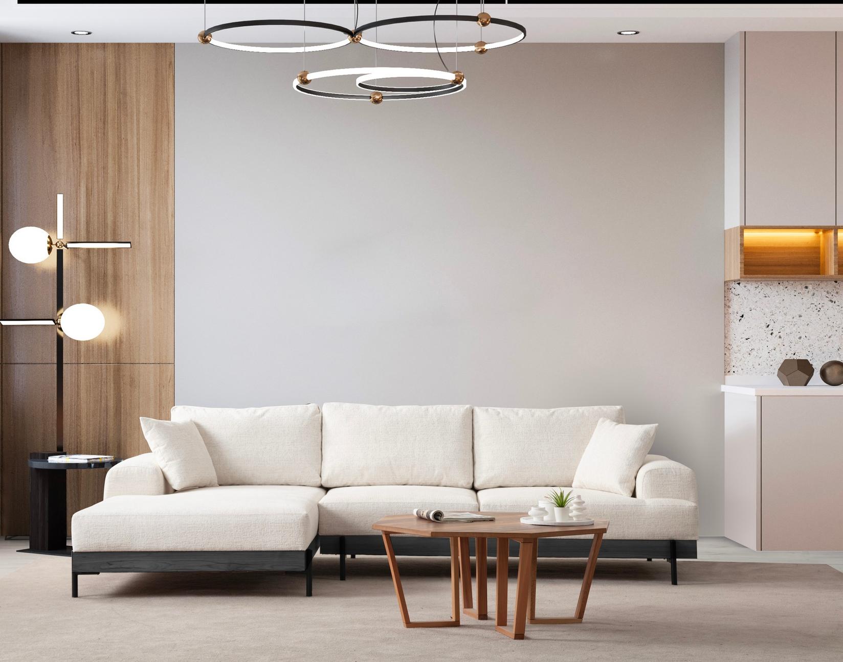 Аголна софа Atelier del Eti 98x78x170cm сива