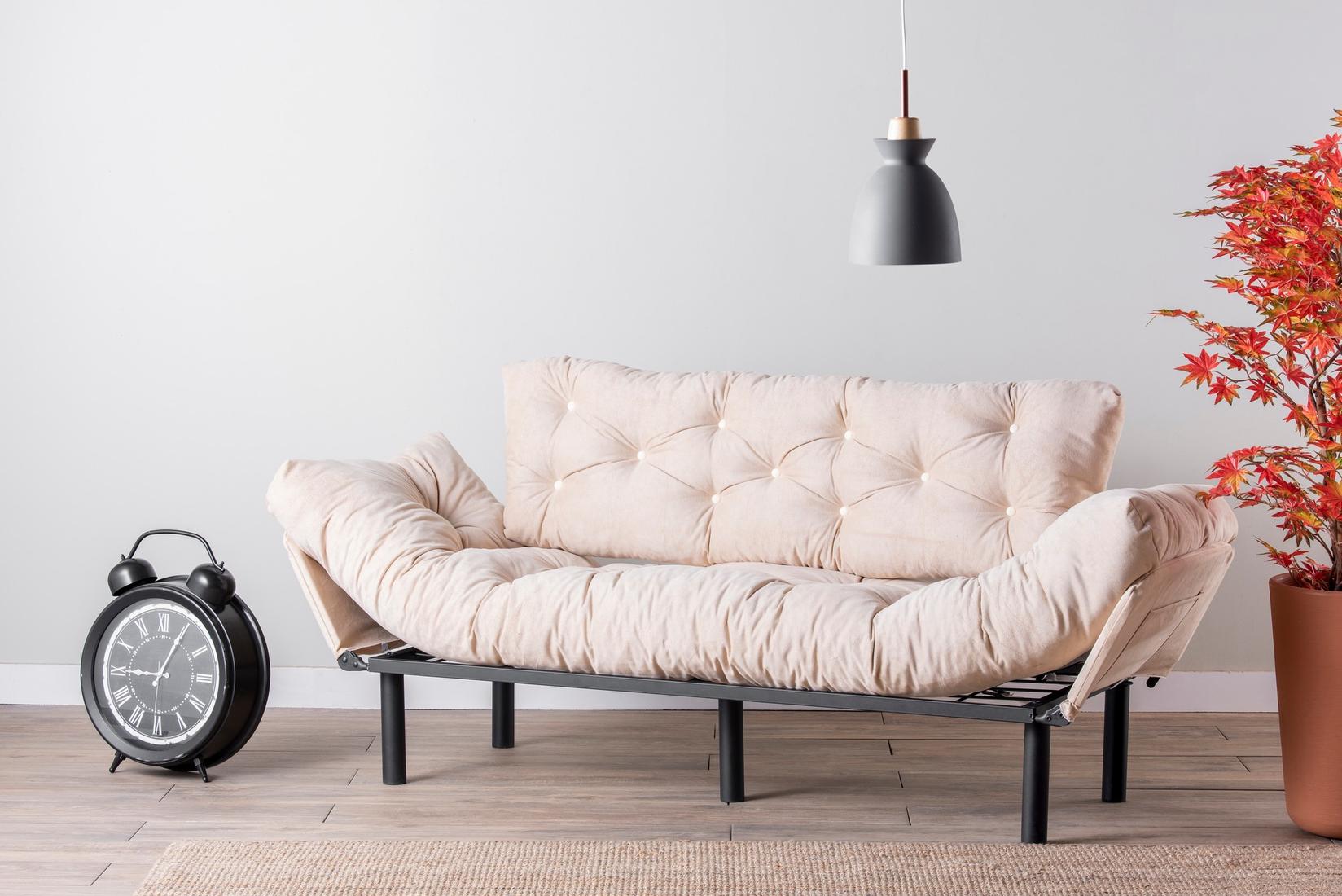Atelier del Sofa Расклопна гарнитура Nitta 185x85x70cm Црна