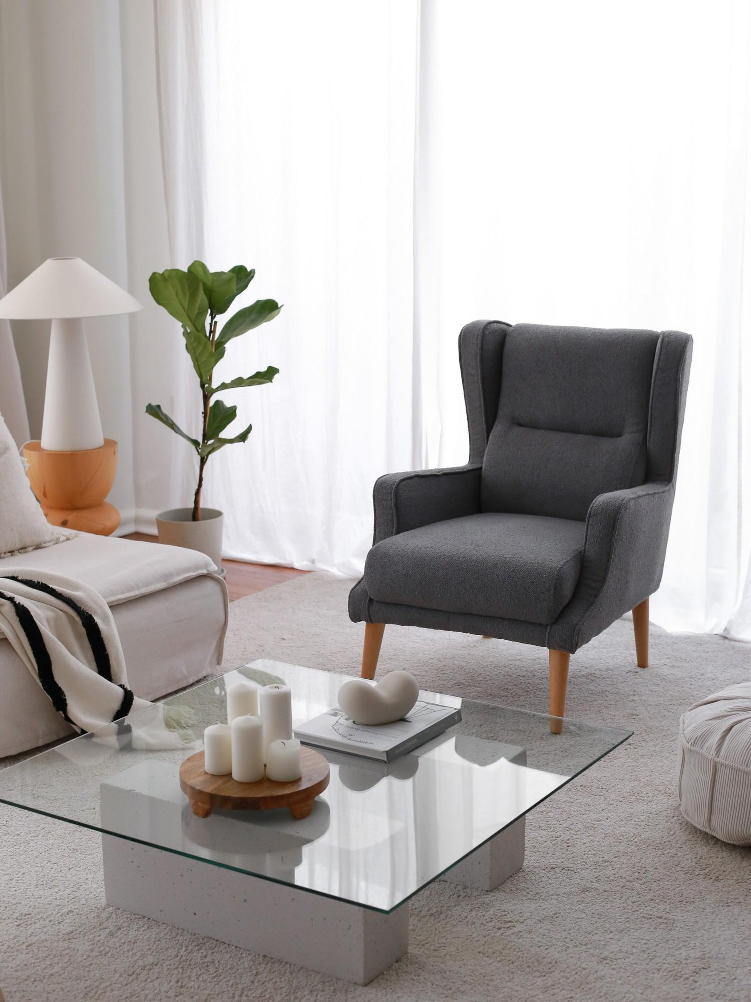 Фотелја Atelier del Sofa Klam 70x94x78cm Крем