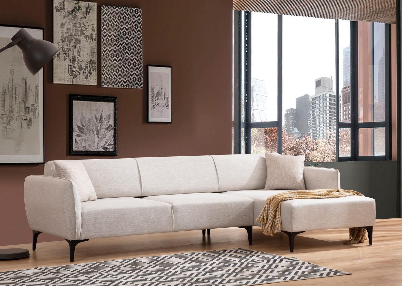 Аголна гарнитура Atelier del Sofa Belissimo 95x67x270cm Сина