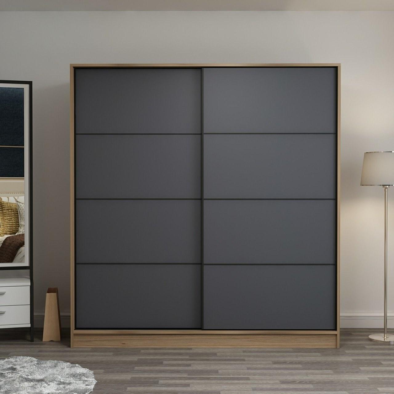 Гардеробер Hanah Home Кејл 180x190x52 см беж