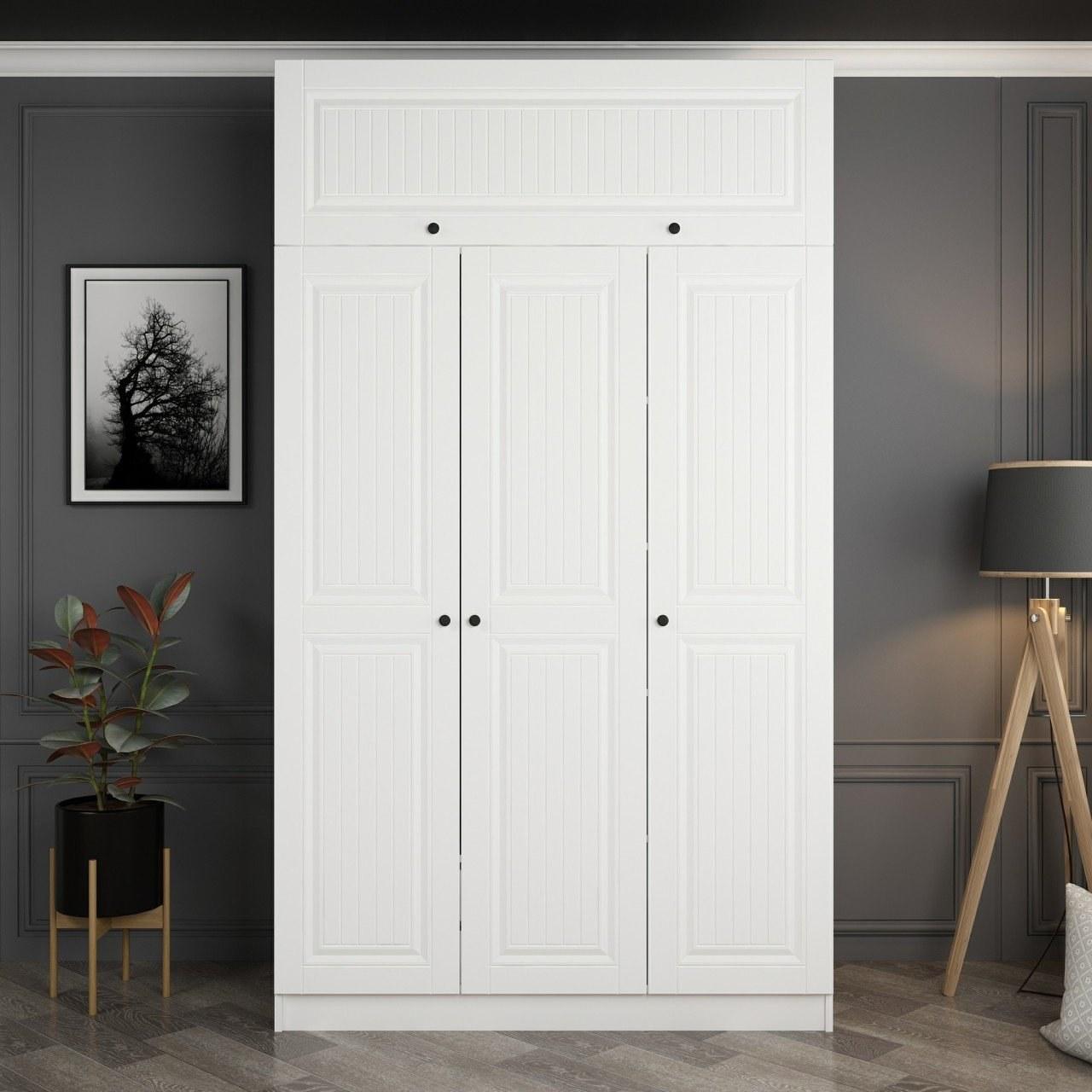 Ханах Хоум Кабинет Минар 135x255x52см Бела