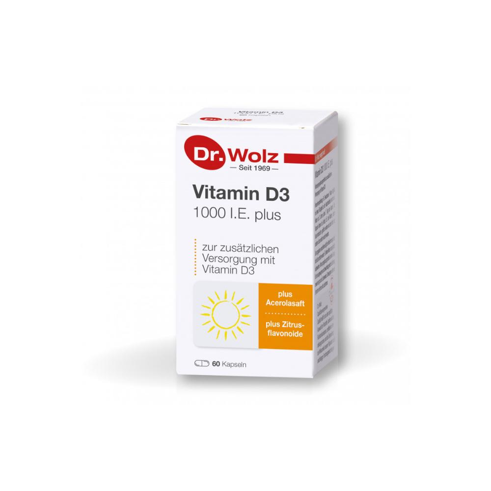 DR. WOLZВитамин Д3 1000ИЕ 60 капсули