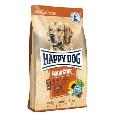 HAPPY DOG Сува храна за кучиња  NaturCroq Rind & Reis -15кг