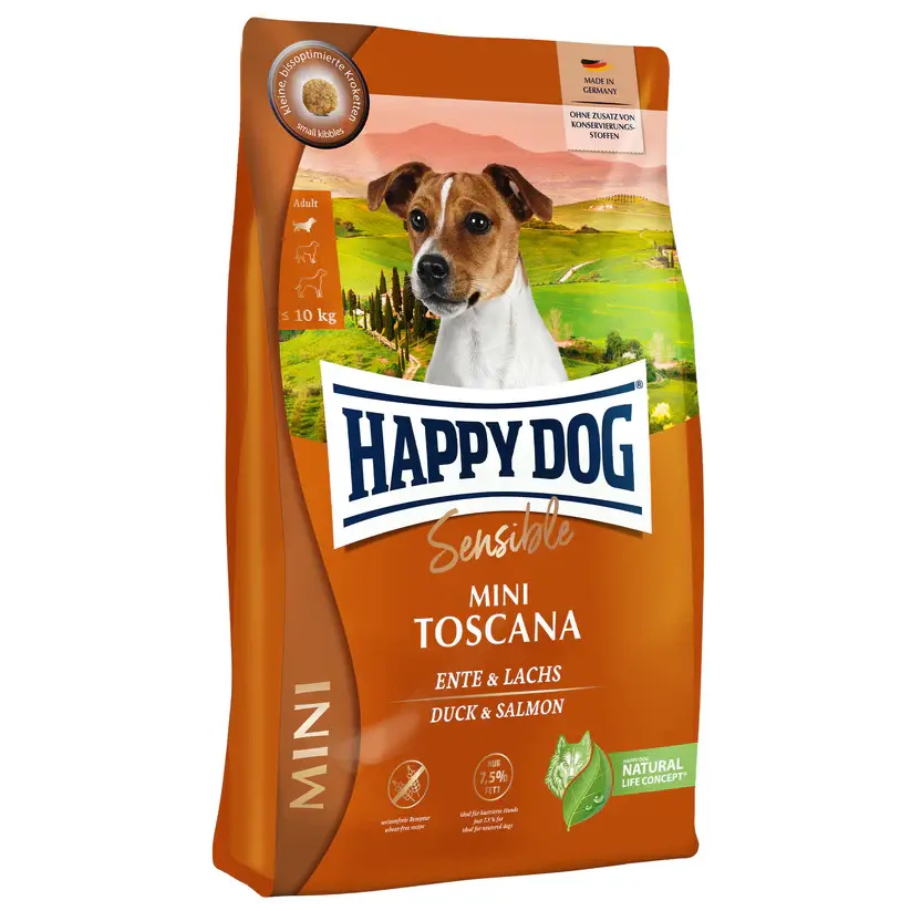 HAPPY DOG Сува храна за кучиња Sensible Mini Toscana 10кг