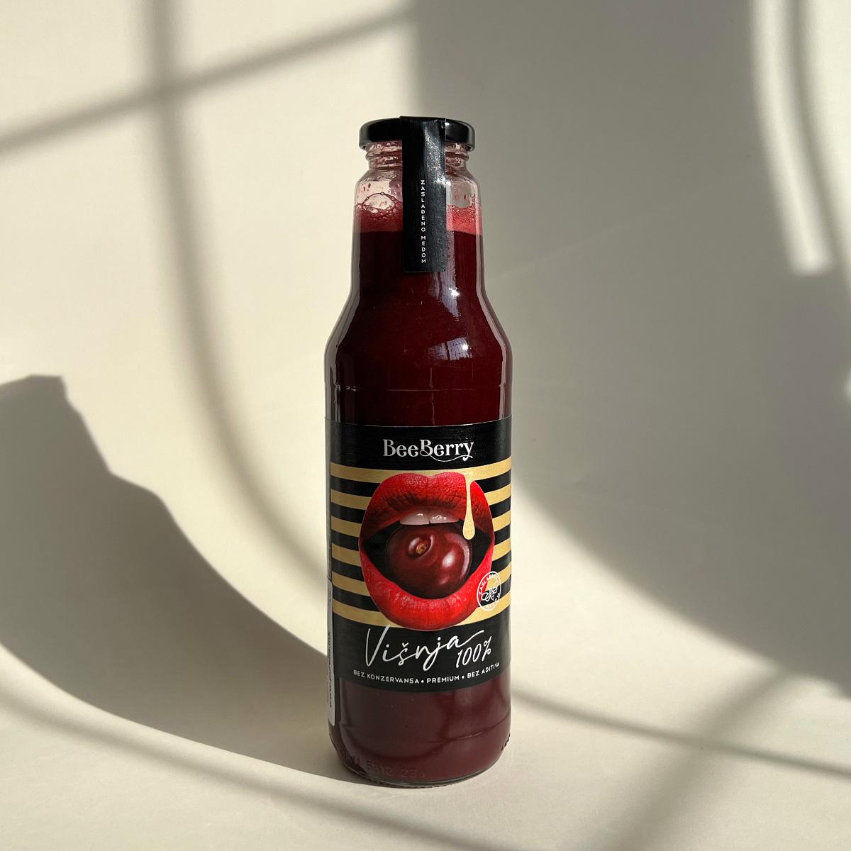 BeeBerry Сок од вишна со мед (0.75L) 100% Природно