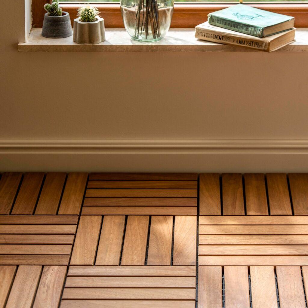 Дрвена плочка Atelier del Sofa 30x30cm, кафеава