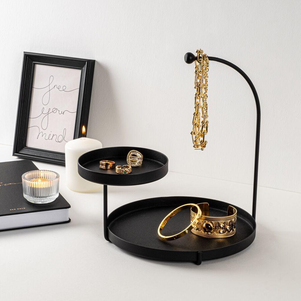 Поставка за накит Aberto Design 25x28x21 см, црна
