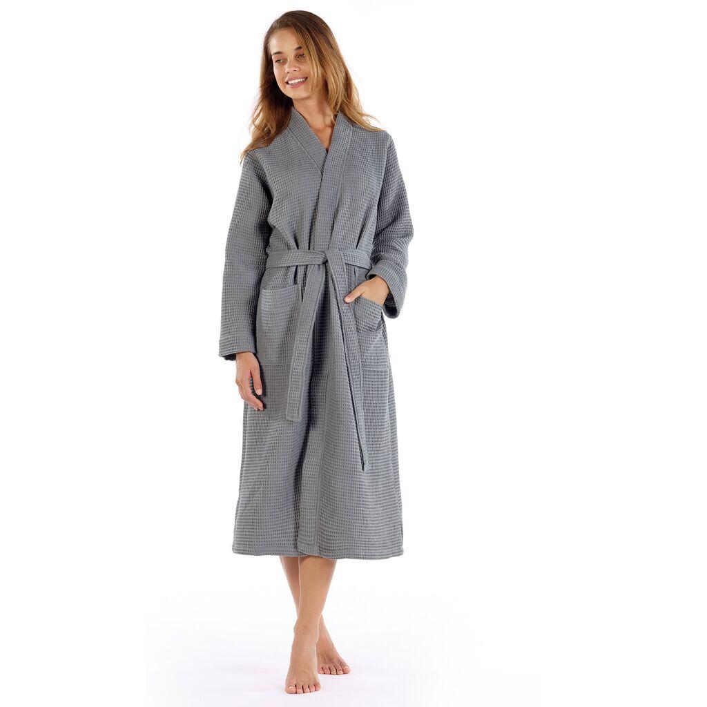 Conceptum Hypnose Bademantil Mia вафли, темно сива боја