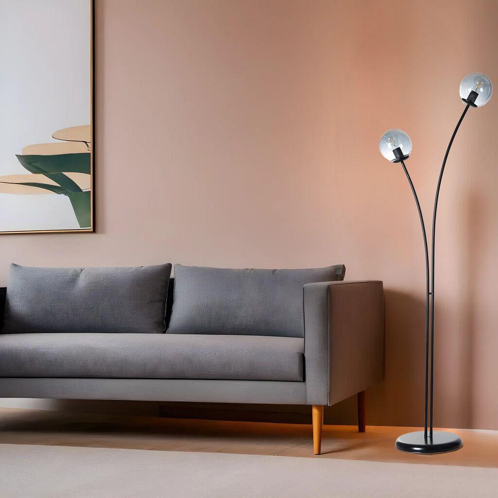 Подна ламба Opviq Rose 2 Li, 165 см, E27, црна