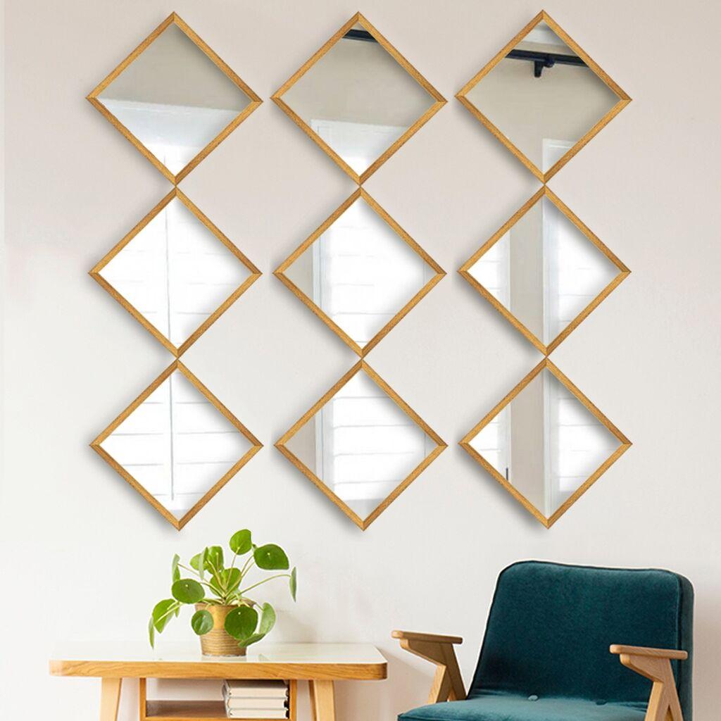 Комплет огледала за dzид SETAYNA_032, 24x24 см