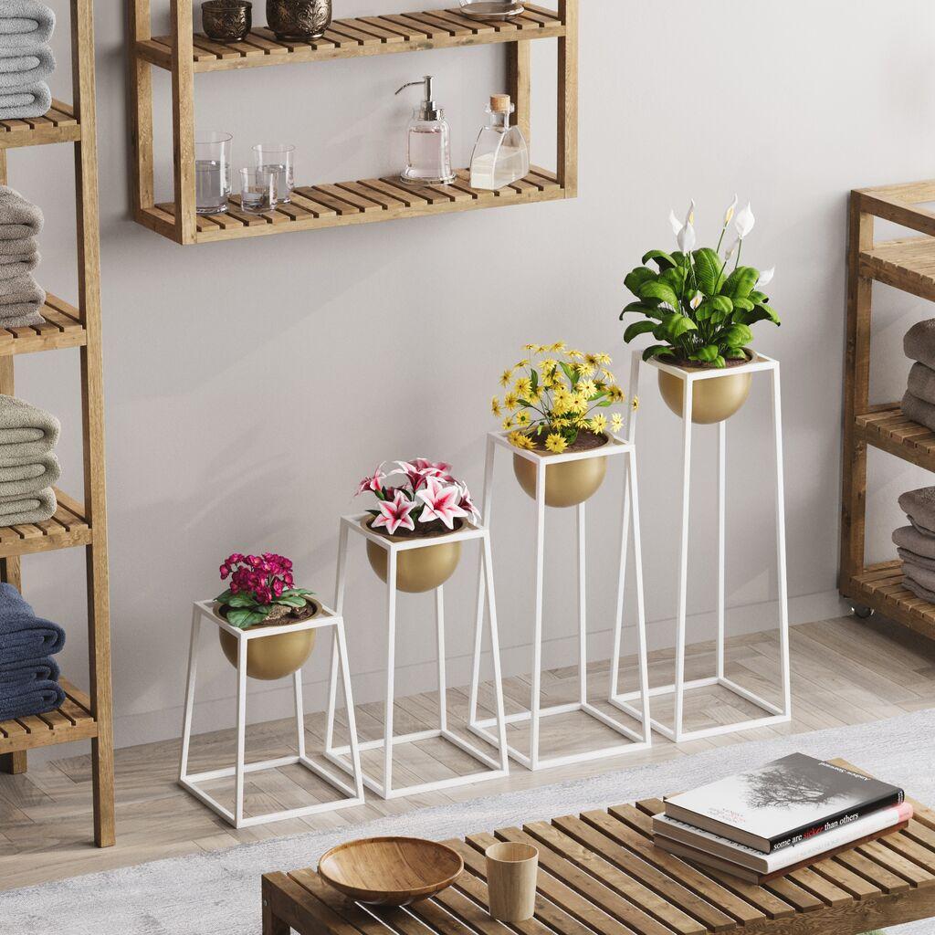 Комплет декоративни саксии Aberto Design GED-018,, O 15 см,, црна