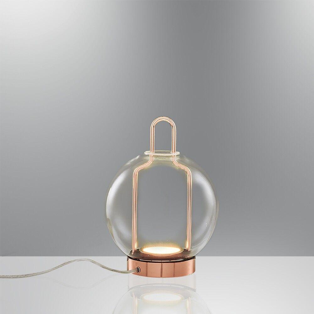 Подна ламба Opviq 3434-1ML-03, 5W LED, 3000K, 500 lm, 18 cm, 27 cm, розовозлатна