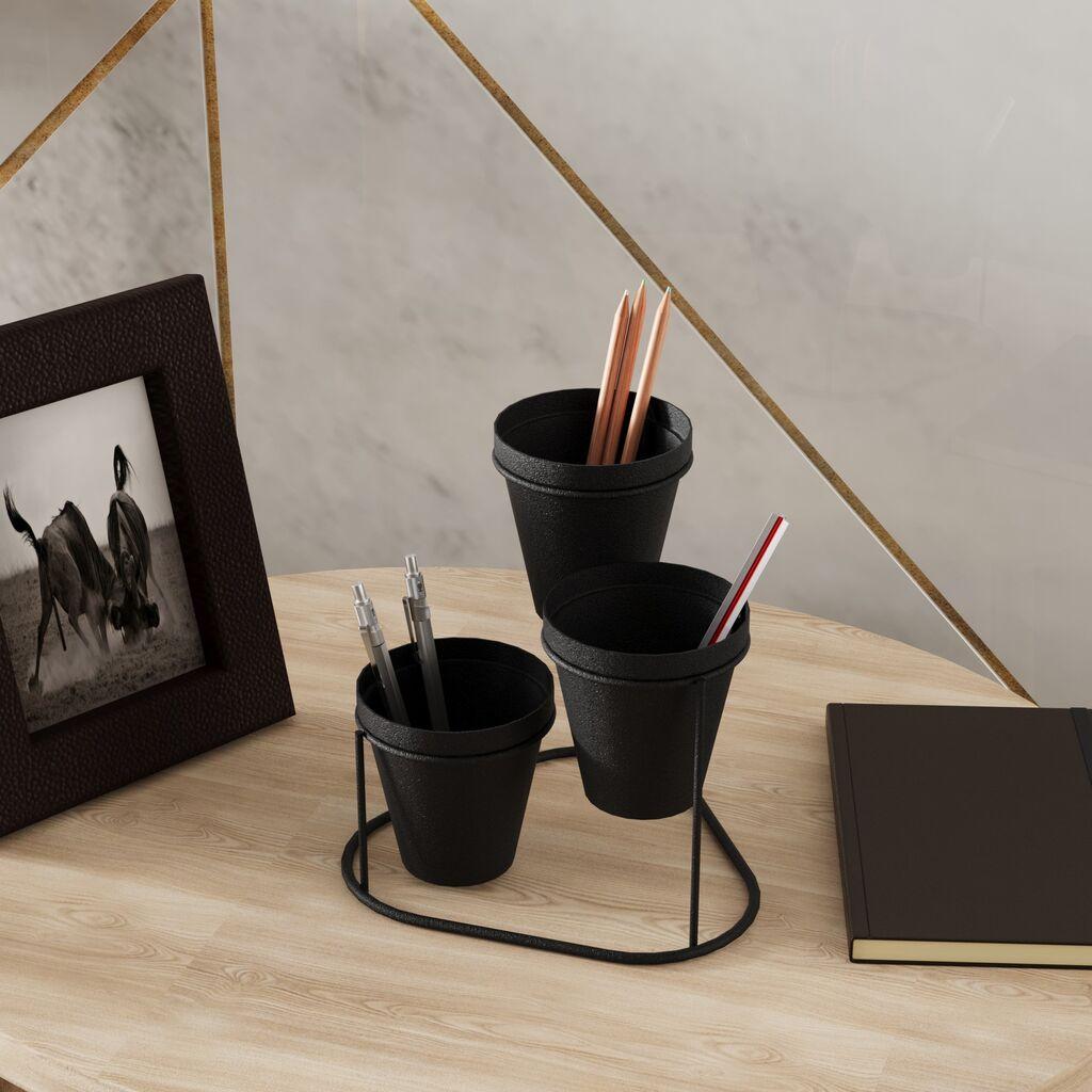 Декорација за маса Aberto Design 19x20x19cm, црна