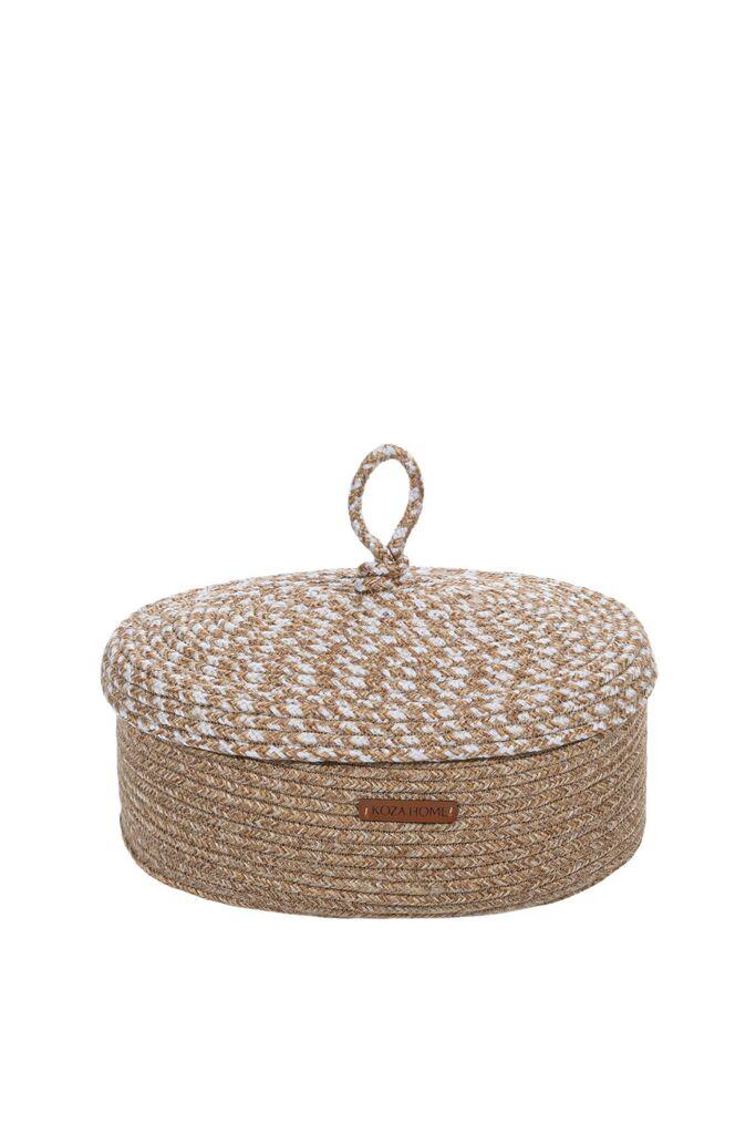 Декоративна кутија Aberto Design 25x15x34 см, беж