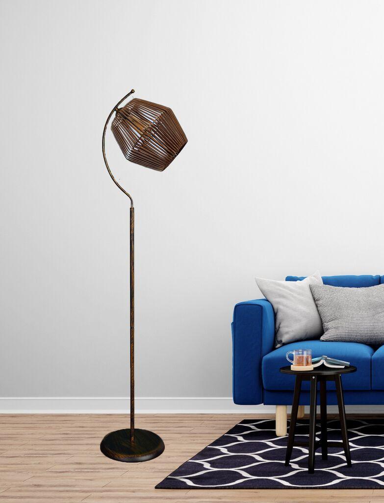 Подна ламба Opviq Gonio Antiquation, 165 см, бронзена